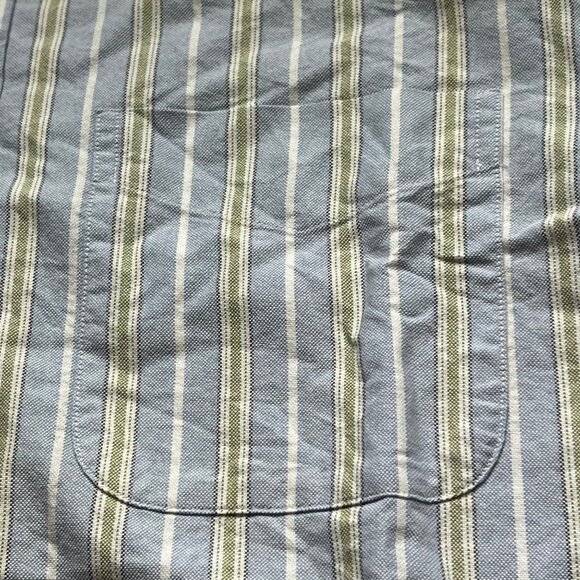 L.L. Bean Collared Shirt Size Small Striped Button Down Long Sleeve 100% Cotton - Picture 4 of 7